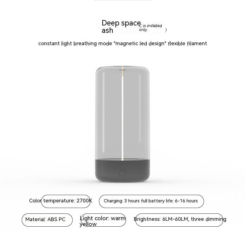 LED Camping Light – Type-C Rechargeable, Portable Night Lamp with Drop Protection