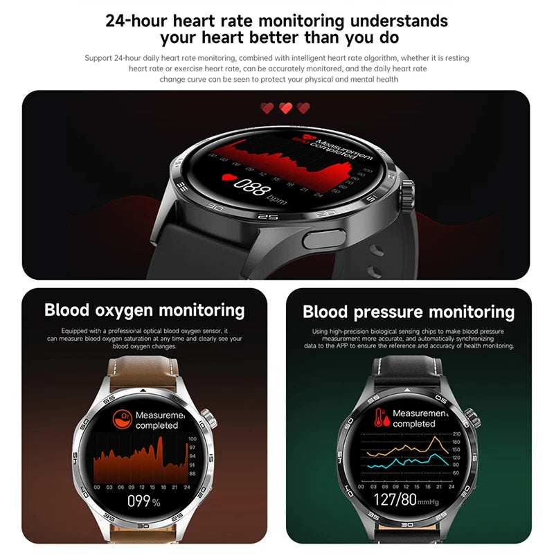 HUAWEI GT5 Pro Men's Smart Watch with GPS, NFC, 360x360 AMOLED Display, Heart Rate Monitoring, Bluetooth Calling, IP67 Waterproof, 2024 Model