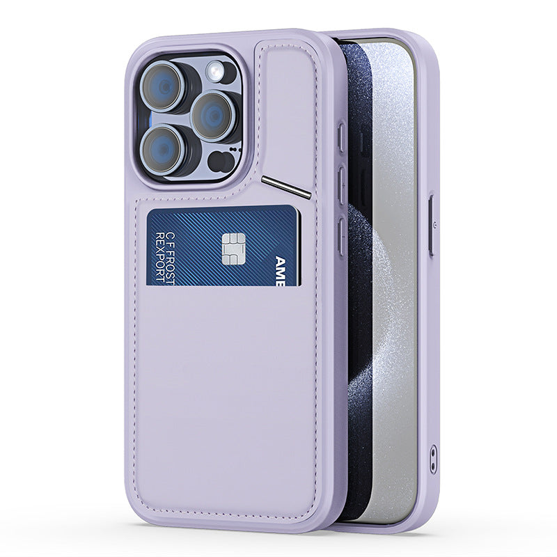 3-in-1 Multi-Functional Phone Case for iPhone 15 – Kickstand, Card Slot & Protection