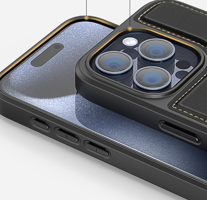 3-in-1 Multi-Functional Phone Case for iPhone 15 – Kickstand, Card Slot & Protection