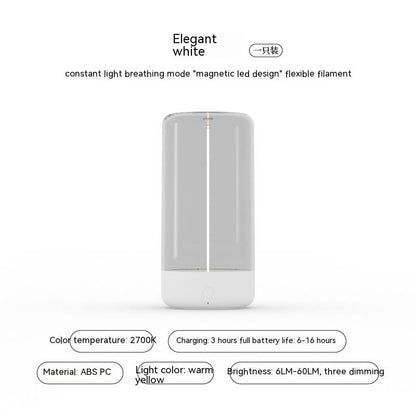 LED Camping Light – Type-C Rechargeable, Portable Night Lamp with Drop Protection
