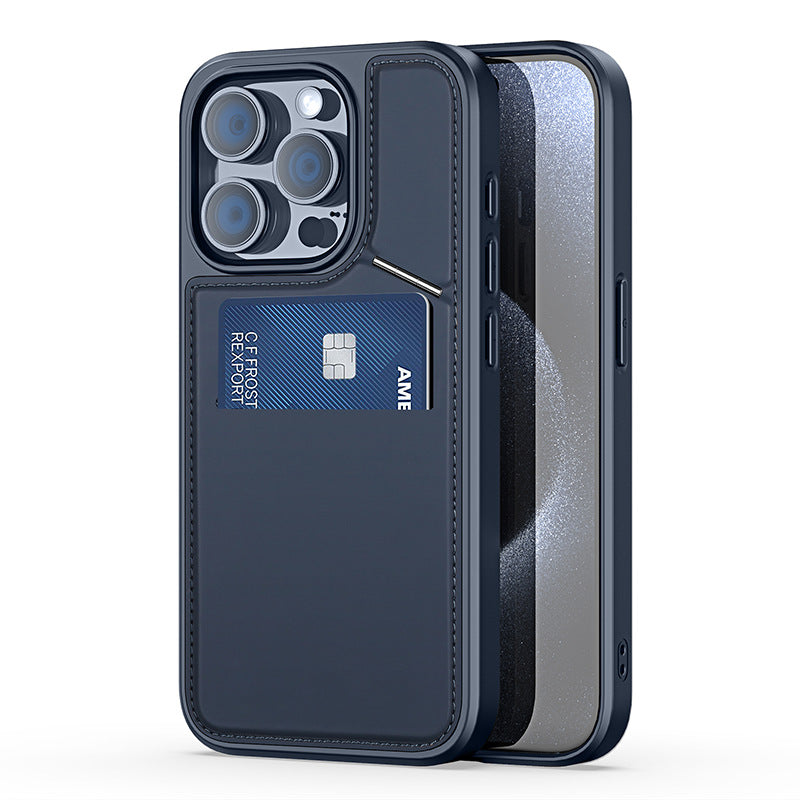 3-in-1 Multi-Functional Phone Case for iPhone 15 – Kickstand, Card Slot & Protection